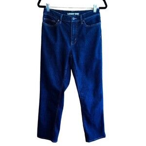 Lands End Womens Jeans High Rise Straight Leg‎ Size 6